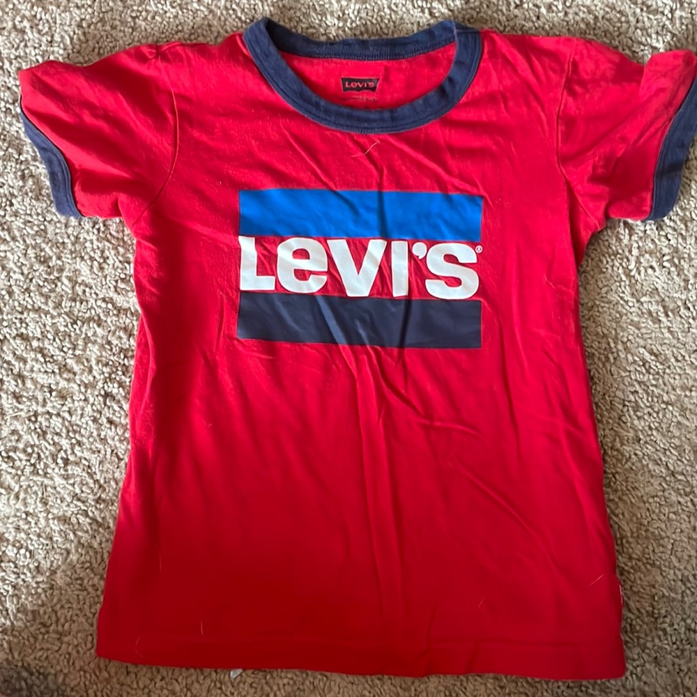 kids large, levis , tshirt